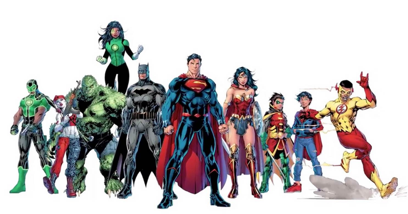 DC Rebirth promo art by Jim Lee, Scott Williams, and Alex Sinclair